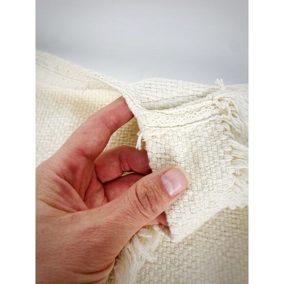 VTG Cat Tea Party Kimono Fringe Jacket Patchwork Embroidered Cottagecore Whimsy - Picture 11 of 12